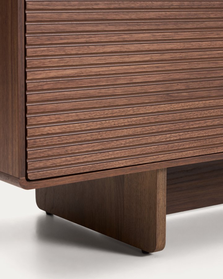 KAVE HOME Norlen TV-bord, m. 4 l�ger - valn�ddefiner (200x46)