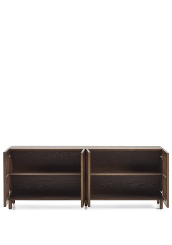  KAVE HOME Beyla sk�nk, m. 4 l�ger og 2 hylder - valn�ddefarvet asketr�sfiner og asketr�