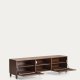 KAVE HOME Beyla TV-bord, m. 2 d�rer og 3 hyller - askefin�r med valn�ttfinish (180x49,5)