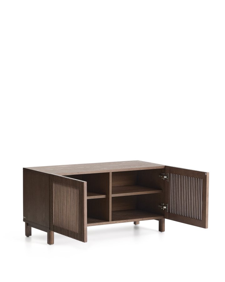 KAVE HOME Beyla skoskab, m. 2 l�ger og 2 hylder - valn�ddefarvet asketr�sfiner og asketr�