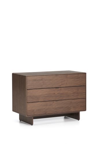 KAVE HOME Norlen kommode, m. 3 skuffer - brun valn�ddefiner