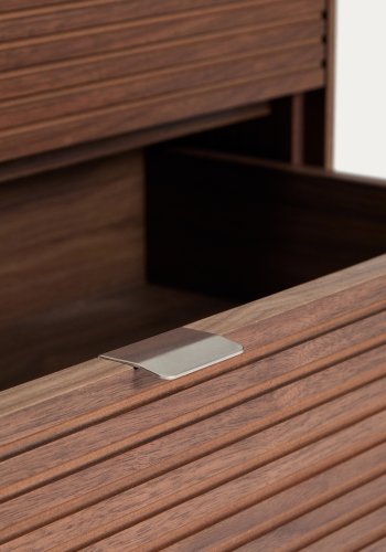 KAVE HOME Norlen kommode, m. 3 skuffer - brun valn�ddefiner