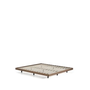 KAVE HOME Norlen sengebund - m�rk valn�ddefiner (til 160 x 200 cm madras)