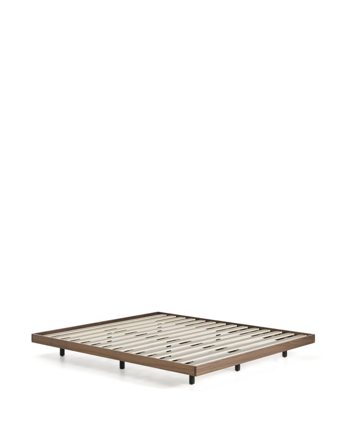 KAVE HOME Norlen sengebund - m�rk valn�ddefiner (til 160 x 200 cm madras)