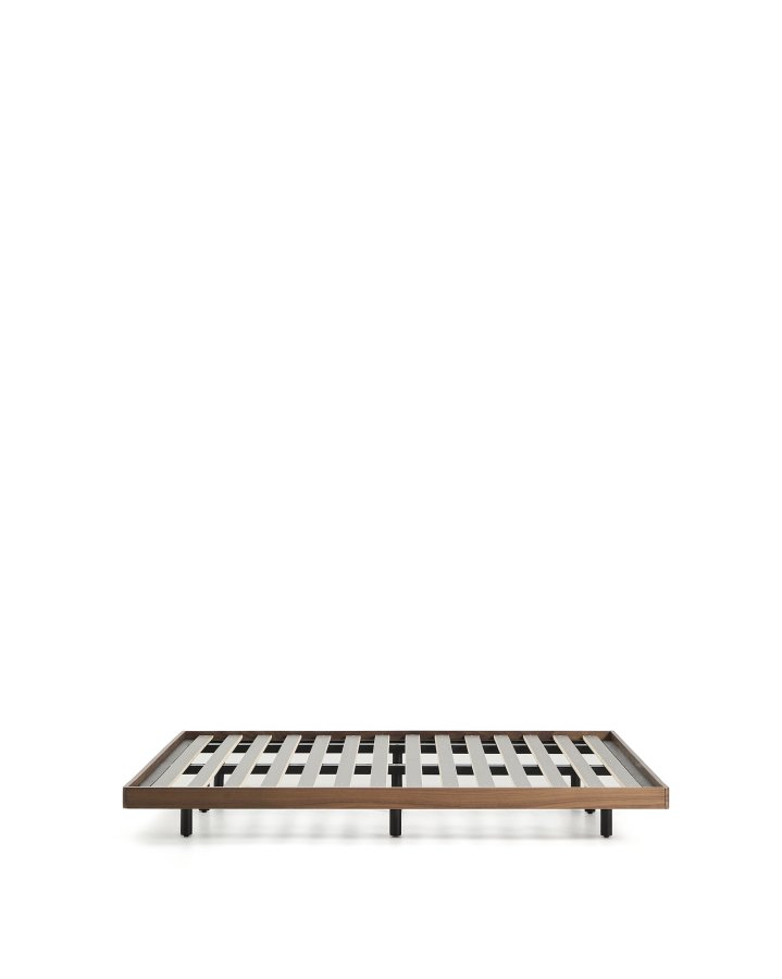 KAVE HOME Norlen sengebund - m�rk valn�ddefiner (til 160 x 200 cm madras)