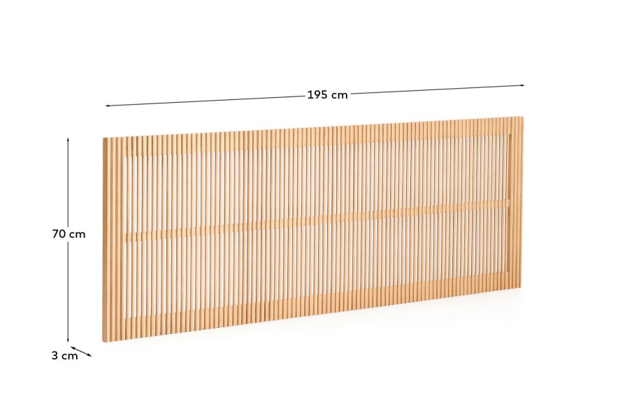 KAVE HOME Beyla sengegavl - natur asketr� (til 180 cm seng)
