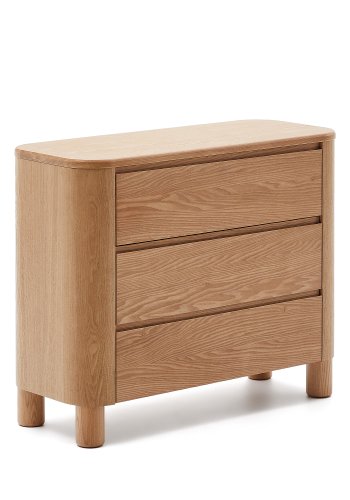 KAVE HOME Salaya kommode laget av askfiner 120 x 80 cm