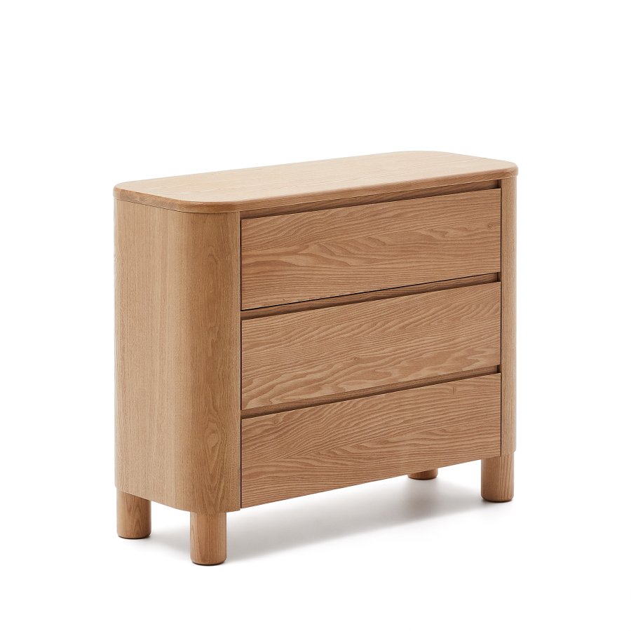 KAVE HOME Salaya kommode laget av askfiner 120 x 80 cm