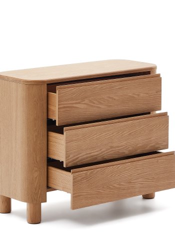 KAVE HOME Salaya kommode laget av askfiner 120 x 80 cm