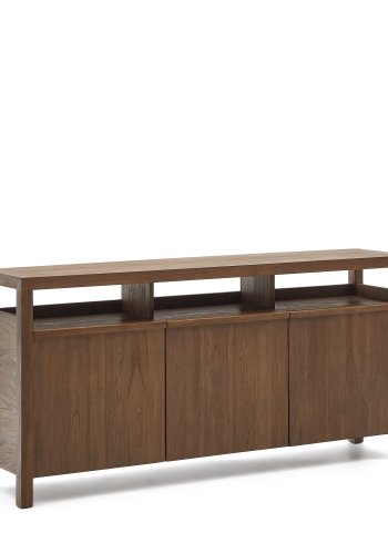 KAVE HOME Sashi skjenk, m. 3 drer, 2 hyller og 1 pen plass - naturlig teak