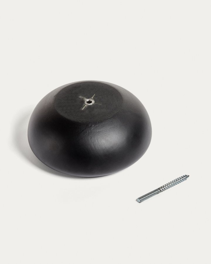 KAVE HOME Nadue sett med 3 veggkroker laget av heltre bk med svart finish