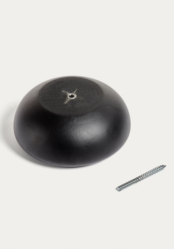 KAVE HOME Nadue sett med 3 veggkroker i heltre bk med naturlige, gr og svarte overflater