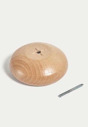 KAVE HOME Nadue sett med 3 veggkroker i heltre bk med naturlig finish