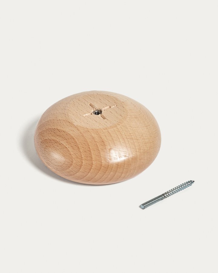 KAVE HOME Nadue sett med 3 veggkroker i heltre bk med naturlig finish