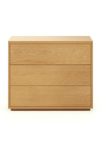 KAVE HOME Abilen kommode, m. 3 skuffer - naturlig eikefiner