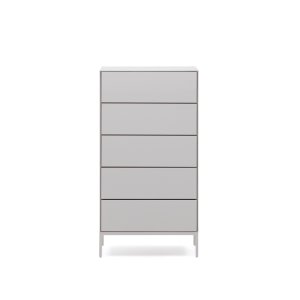 KAVE HOME Vedrana kommode, m. 5 skuffer - hvid MDF (60x114)