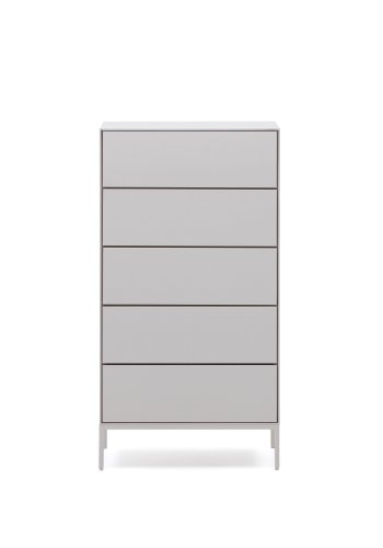 KAVE HOME Vedrana kommode, m. 5 skuffer - hvit MDF (60x114)