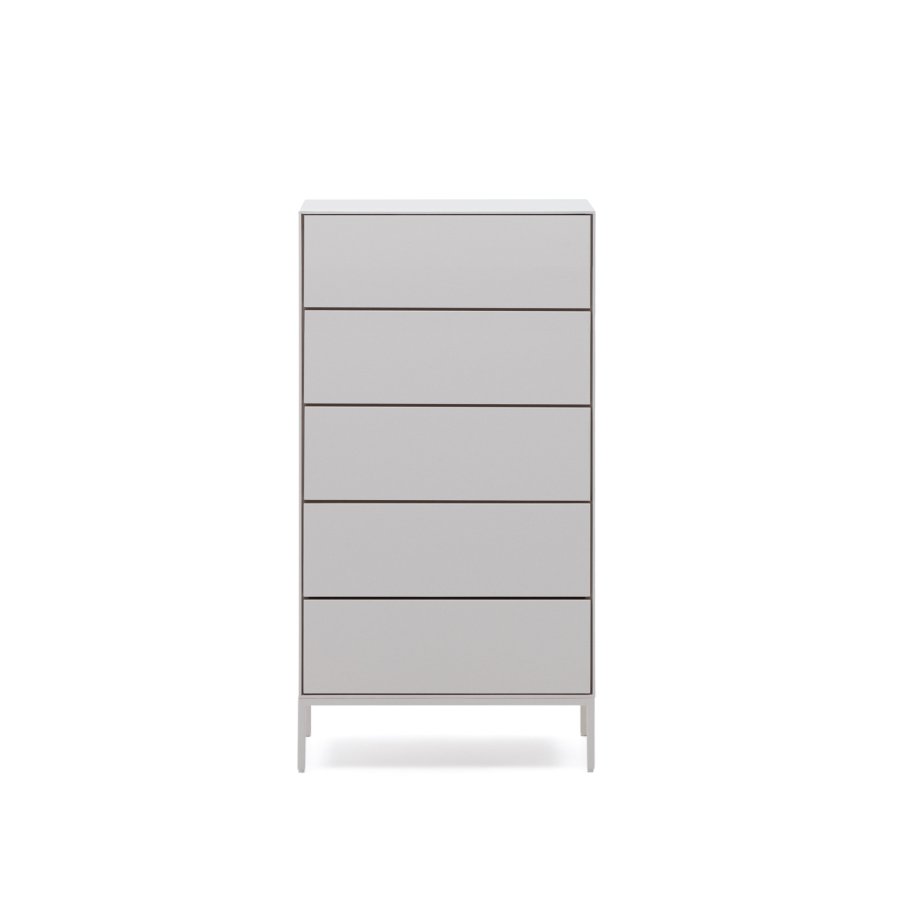KAVE HOME Vedrana kommode, m. 5 skuffer - hvit MDF (60x114)