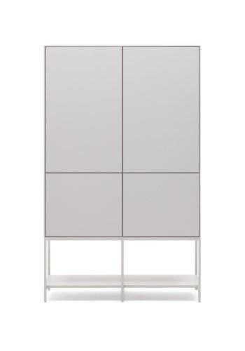 KAVE HOME Vedrana hy skjenk, m. 4 drer - hvit MDF og stl (97,5x40)