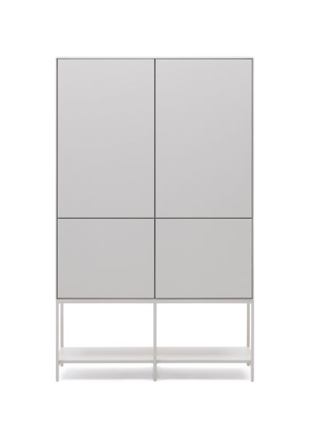 KAVE HOME Vedrana hy skjenk, m. 4 drer - hvit MDF og stl (97,5x40)