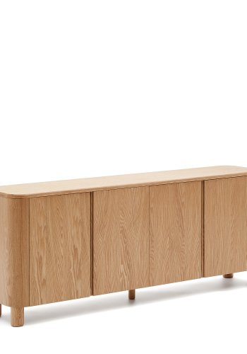 KAVE HOME Salaya skjenk i askfiner, 200 cm x 79 cm