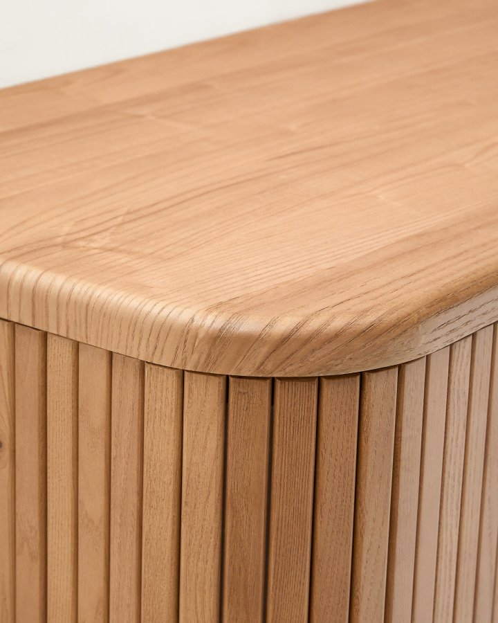 KAVE HOME Mailen baderomsskap, m. 2 skyvedrer - finér i naturlig ask (90x45)