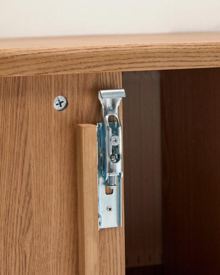 KAVE HOME Mailen baderomsskap, m. 2 skyvedrer - finér i naturlig ask (90x45)