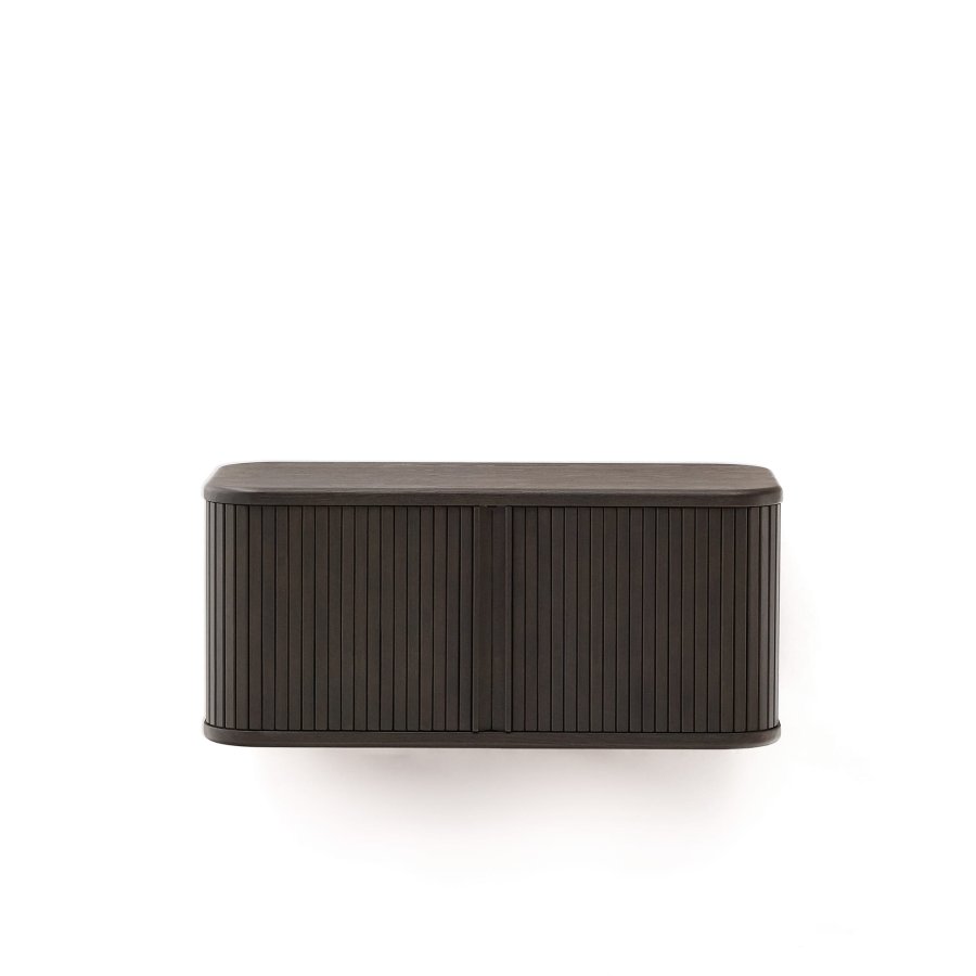 KAVE HOME Mailen baderomsskap, m. 2 skyvedrer - mrk brun ask finer (90x45)