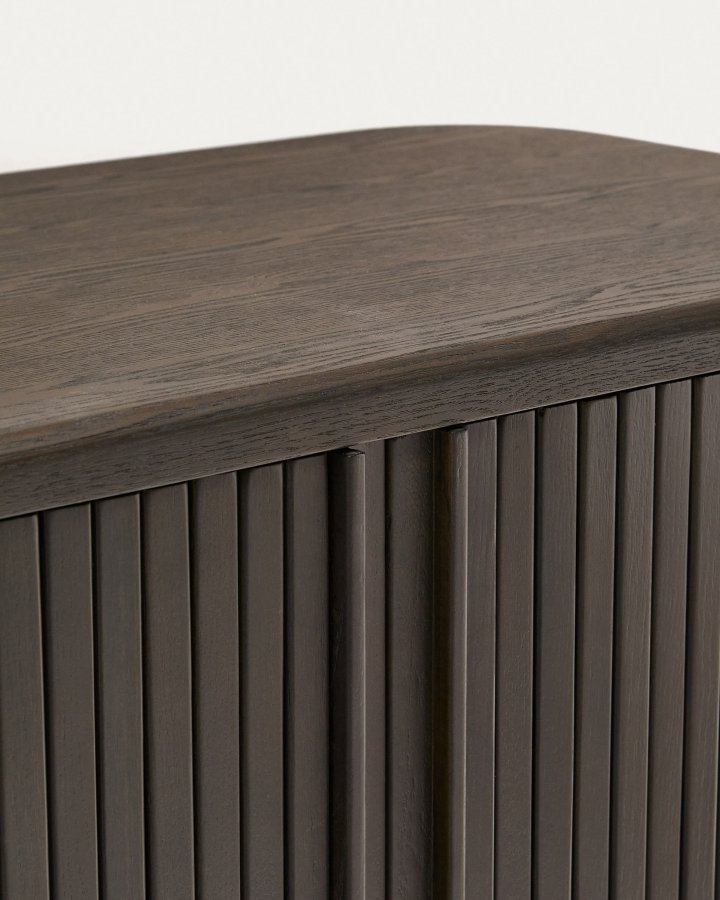 KAVE HOME Mailen baderomsskap, m. 2 skyvedrer - mrk brun ask finer (90x45)