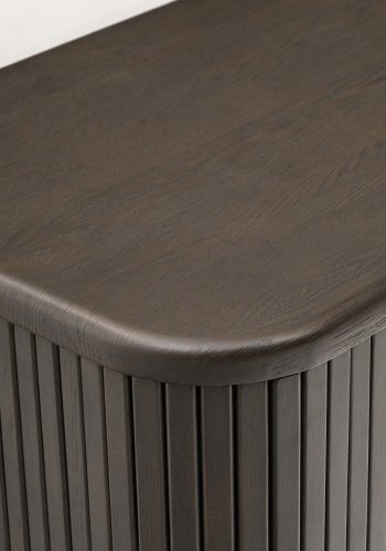 KAVE HOME Mailen baderomsskap, m. 2 skyvedrer - mrk brun ask finer (90x45)