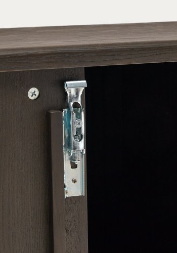 KAVE HOME Mailen baderomsskap, m. 2 skyvedrer - mrk brun ask finer (90x45)