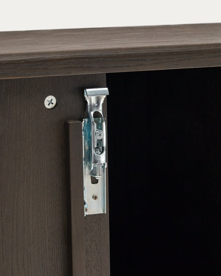 KAVE HOME Mailen baderomsskap, m. 2 skyvedrer - mrk brun ask finer (90x45)