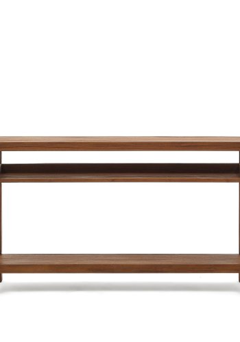KAVE HOME Sashi konsolbord, m. 2 hyller - naturlig teak (140x80)