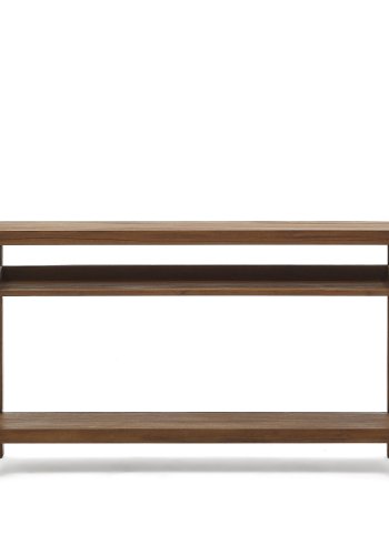 KAVE HOME Sashi konsolbord, m. 2 hyller - naturlig teak (140x80)