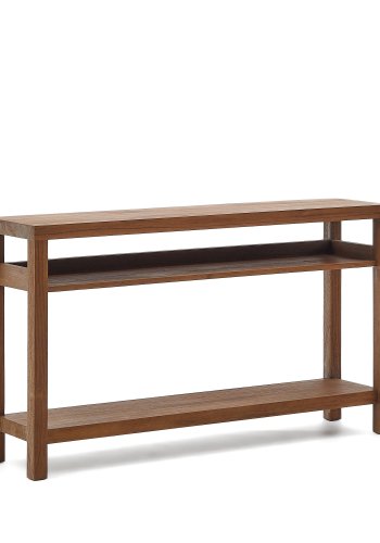 KAVE HOME Sashi konsolbord, m. 2 hyller - naturlig teak (140x80)