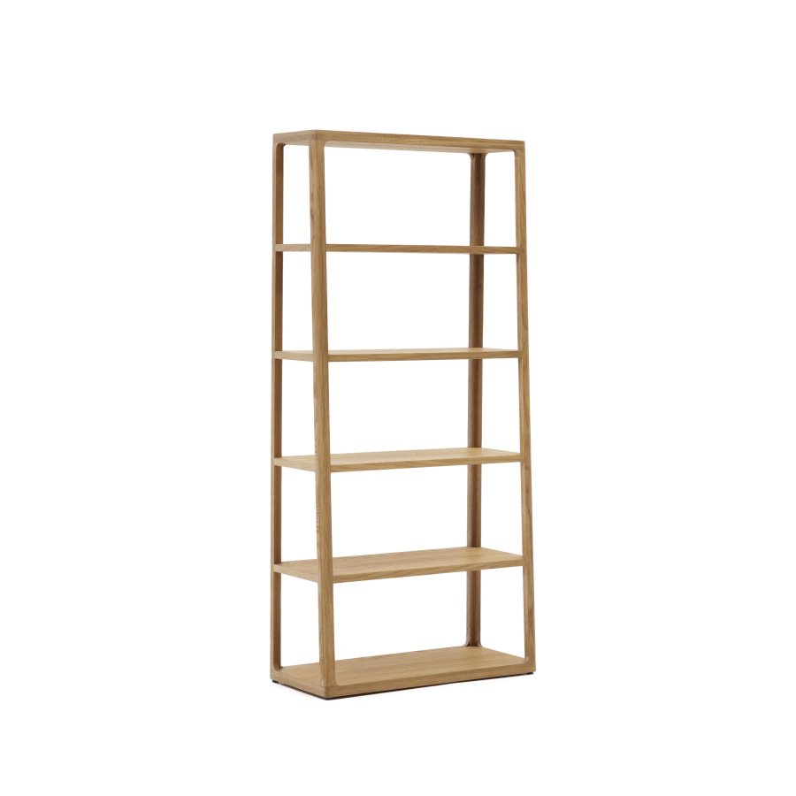 KAVE HOME Maymai bokhylle, m. 4 hyller - naturlig eik
