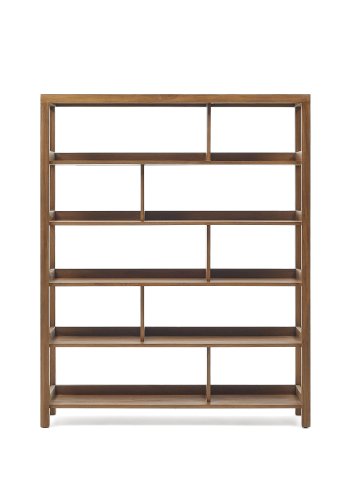 KAVE HOME Sashi bokhylle, rektangulr - naturlig teak