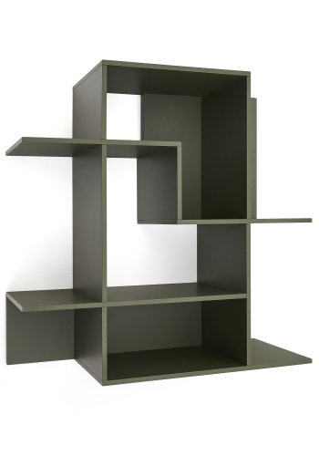 KAVE HOME Ina modulr hylleenhet i grnnlakkert MDF 80 x 80 cm FSC 100 %