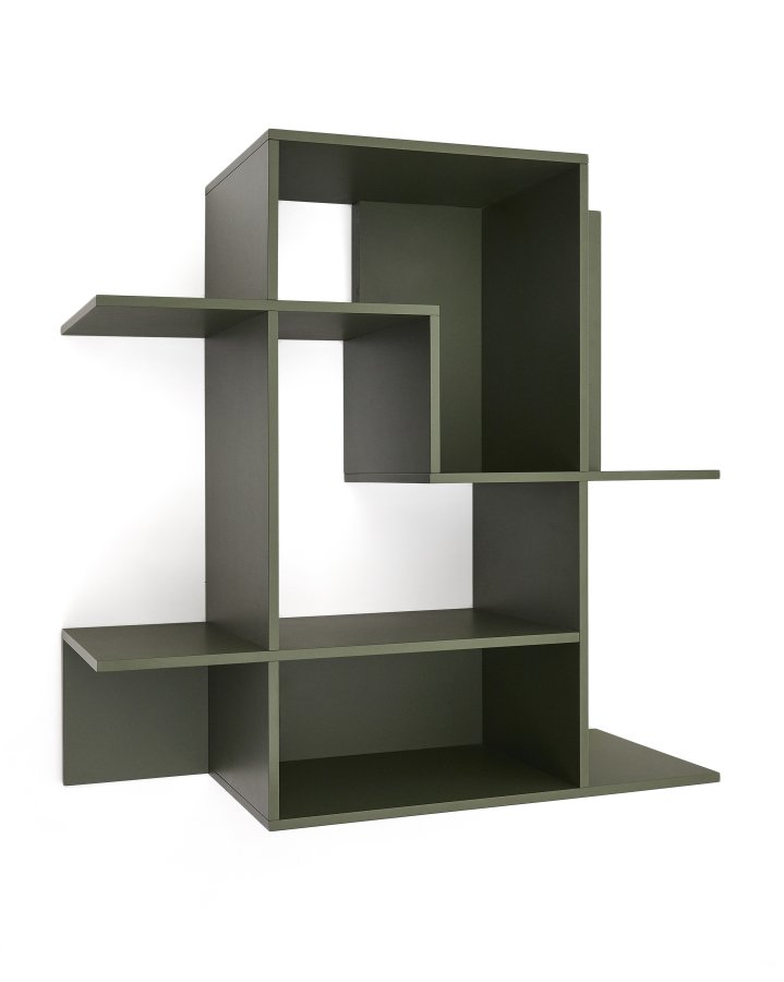 KAVE HOME Ina modulr hylleenhet i grnnlakkert MDF 80 x 80 cm FSC 100 %