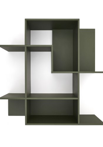 KAVE HOME Ina modulr hylleenhet i grnnlakkert MDF 80 x 80 cm FSC 100 %