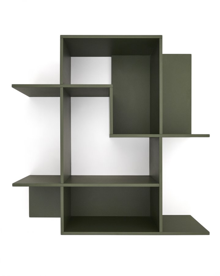 KAVE HOME Ina modulr hylleenhet i grnnlakkert MDF 80 x 80 cm FSC 100 %