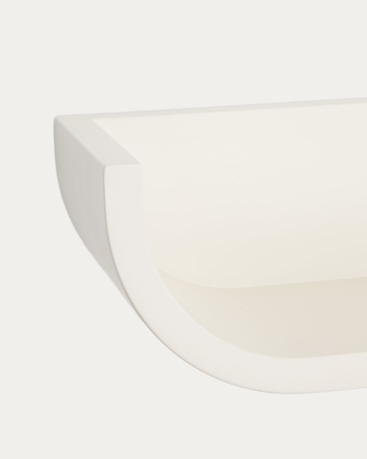 KAVE HOME Salaya-hylle i lakkert beige ask laminert kryssfiner 60 x 12 cm