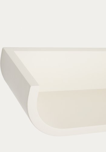 KAVE HOME Salaya-hylle i lakkert beige ask laminert kryssfiner 60 x 12 cm