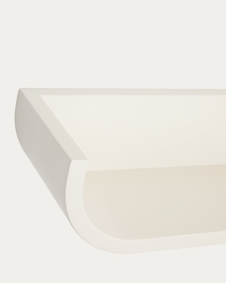 KAVE HOME Salaya-hylle i lakkert beige ask laminert kryssfiner 60 x 12 cm