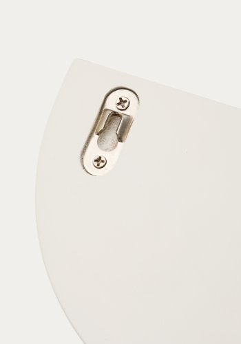 KAVE HOME Salaya-hylle i lakkert beige ask laminert kryssfiner 60 x 12 cm