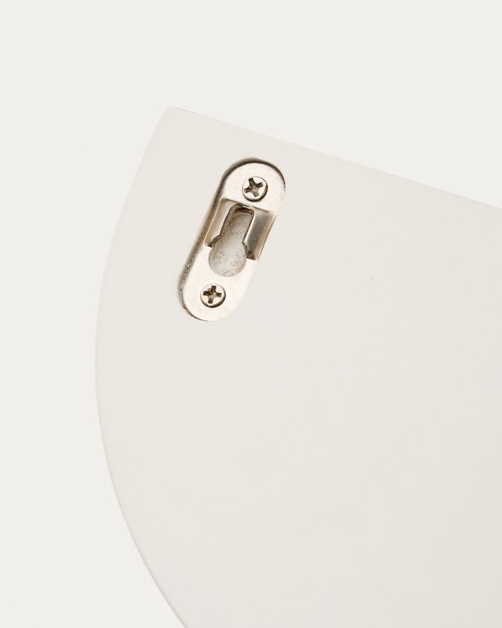 KAVE HOME Salaya-hylle i lakkert beige ask laminert kryssfiner 60 x 12 cm