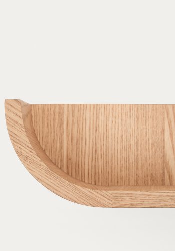 KAVE HOME Salaya hylle i asklaminert kryssfiner i naturlig utfrelse, 60 x 12 cm