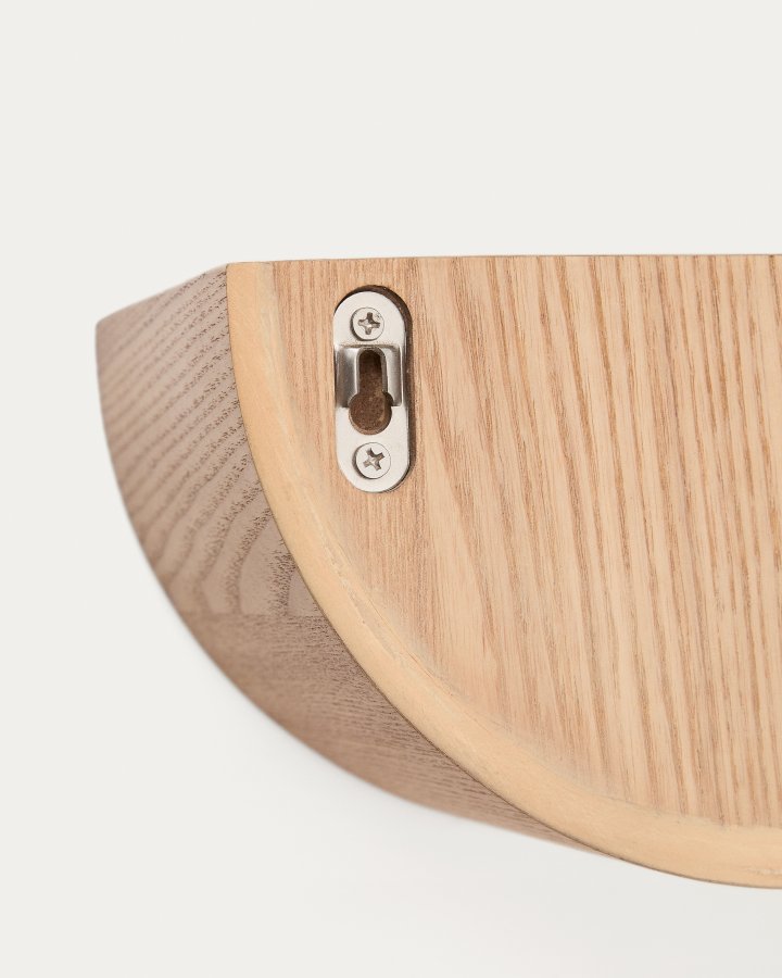 KAVE HOME Salaya hylle i asklaminert kryssfiner i naturlig utfrelse, 60 x 12 cm