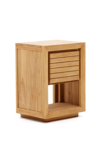KAVE HOME Saula baderomsskap - naturlig teak (60x45)