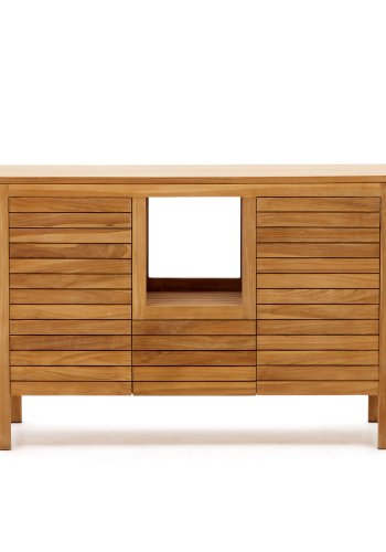 KAVE HOME Neria baderomsskap - naturlig teak (120x45)